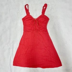 Billabong Cherry Kisses Tie Front Dress